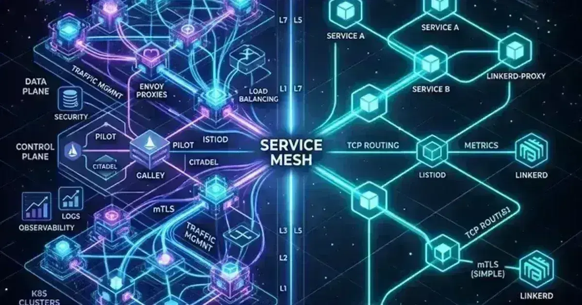 Service Mesh Showdown: Istio vs Linkerd in 2026